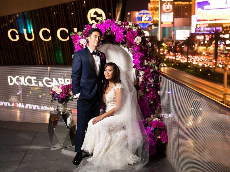 A Hawaiian Couple’s Luxurious Destination Wedding in Las Vegas