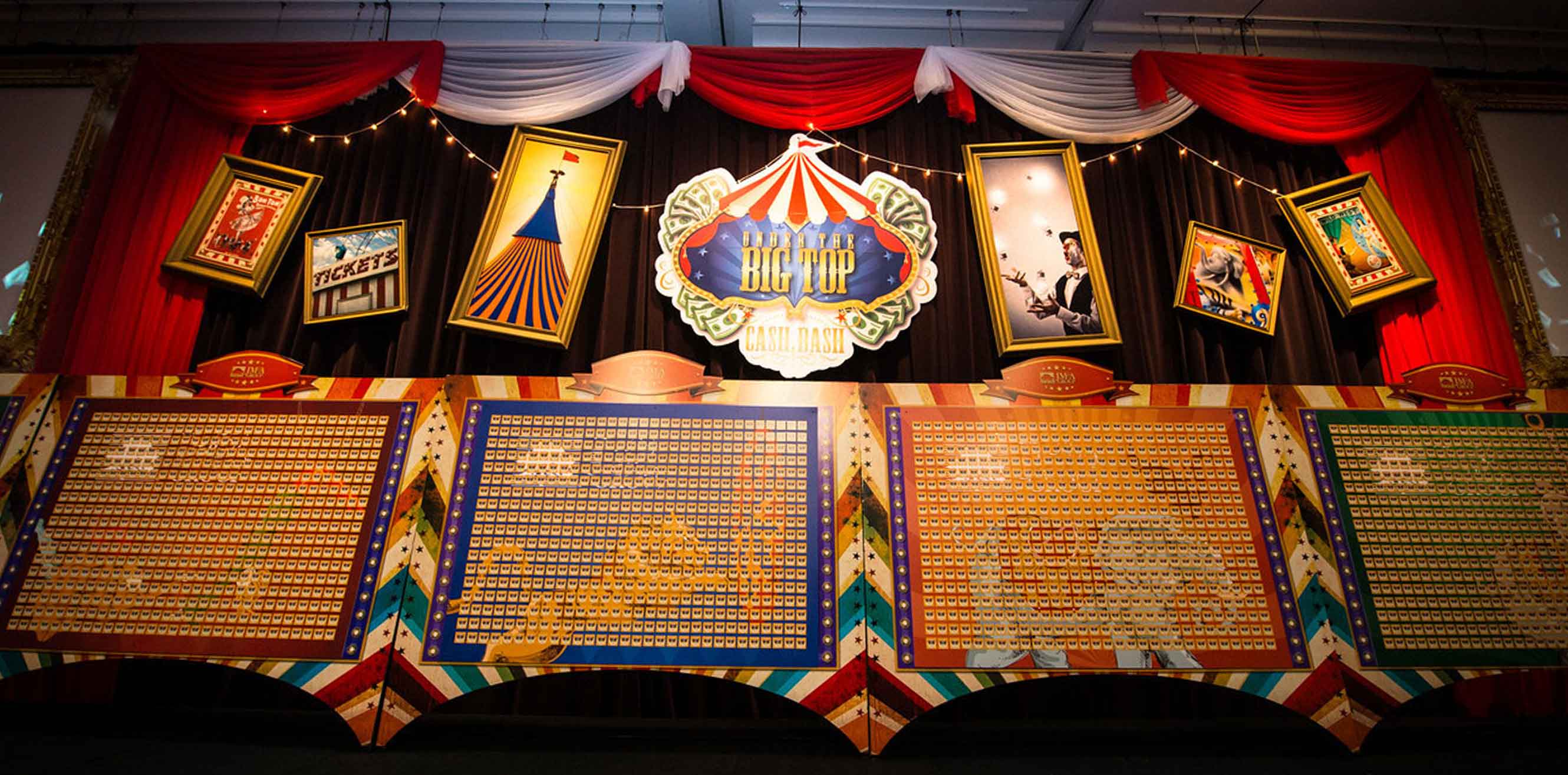 Circus themed signage